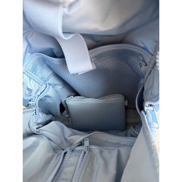 Dagne Dover Dakota Large Laptop Backpack in Daylight Pale Blue Color - Picture 9 of 10